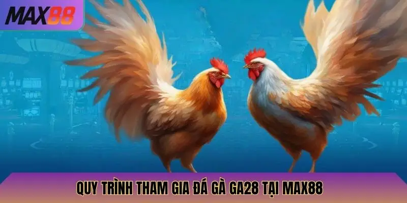 Đá Gà GA28 Max88: Tham Gia Đấu Gà GA28, Cược Thắng Lớn Dễ Dàng 3 Quy trình tham gia đá gà GA28 tại Max88